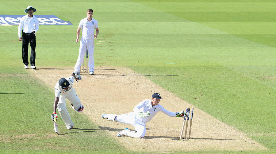 England v India: 5th Investec Test - Day Three #5 Photograph by Gareth Copley
