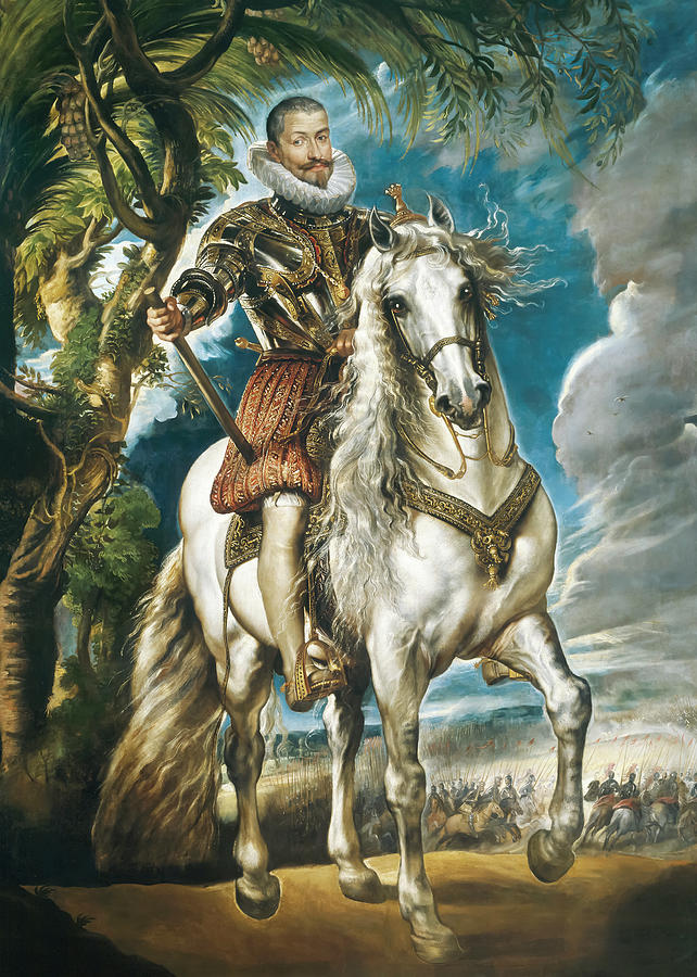 Peter Paul Rubens Painting - Equestrian Portrait of the Duke of Lerma by Peter Paul Rubens by Mango Art