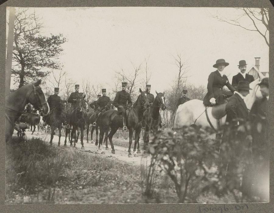 Equestrian Scene At Koninklijke Houtvesterij Het Loo Riders On A Country Road Anonymous C 1900  C 19 Painting