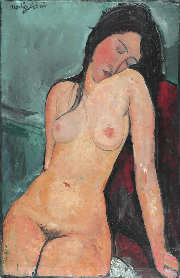 Amedeo Modigliani Photograph - Female nude #5 by Amedeo Modigliani