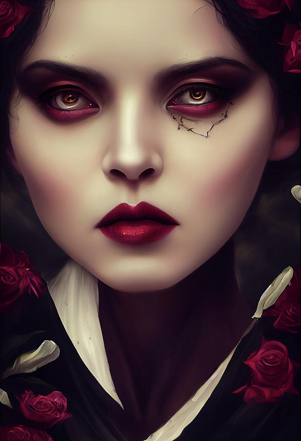 Female Vampire, High Fantasy Digital Art by AJ Etheridge - Fine Art America