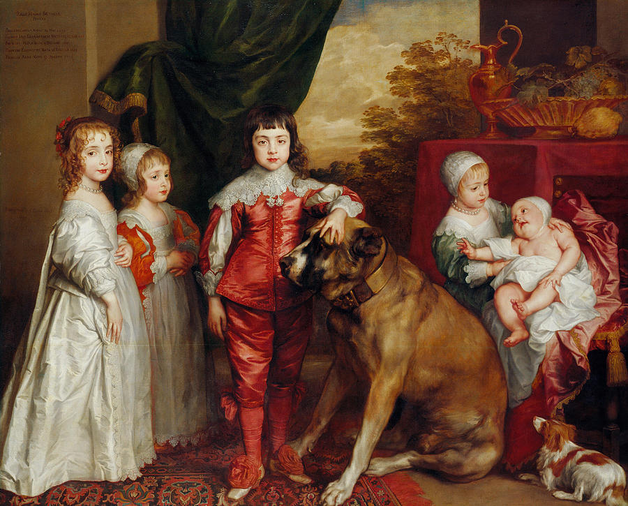 Anthony Van Dyck Painting - Five Eldest Children of Charles I  #5 by Anthony van Dyck