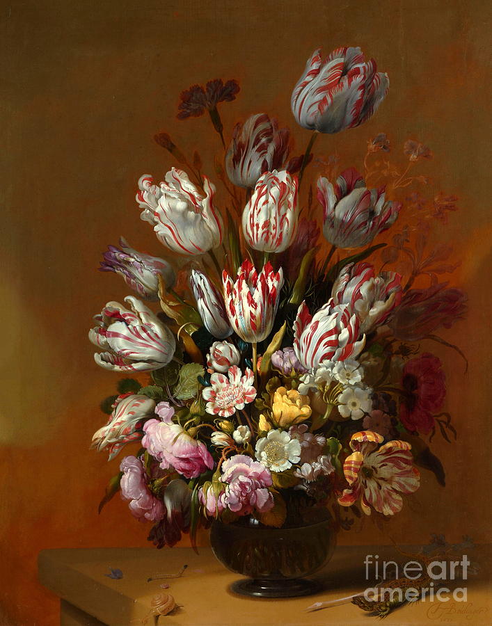 Floral Still Life #5 Painting by Hans Bollongier
