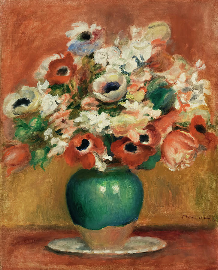 Flowers By Pierre-auguste Renoir Painting