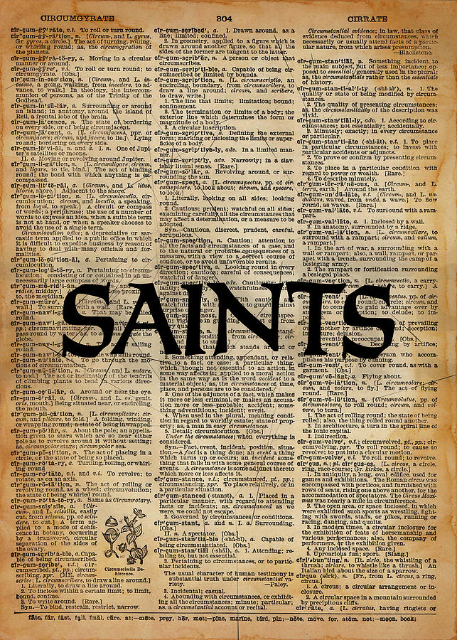 Football Football New Orleans Saints Drawing by Leith Huber - Pixels