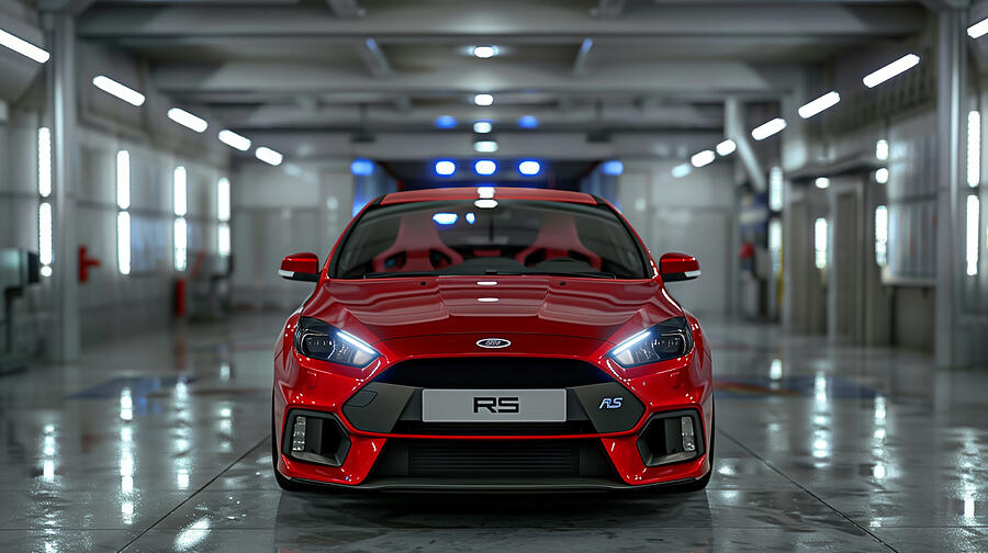 Ford Focus Digital Art - Ford Focus RS #6 by Tim Hill