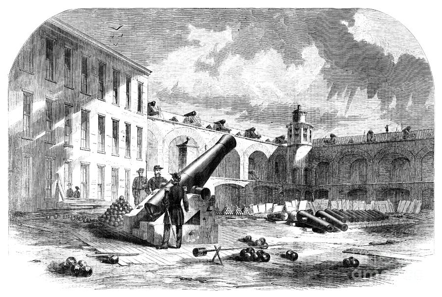 Fort Sumter, 1861 #4 Drawing by Granger
