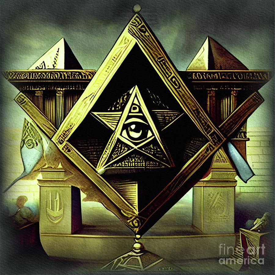 Freemasonic Art Painting by Pierre Blanchard - Pixels