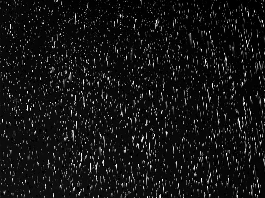 Full frame of raindrops falling on a black background. #5 Photograph by Jose A. Bernat Bacete