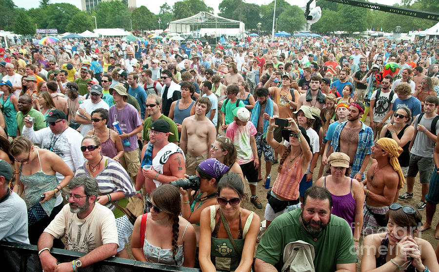 Gathering of the Vibes Festival Concert Crowd Photos #5 Photograph by David Oppenheimer