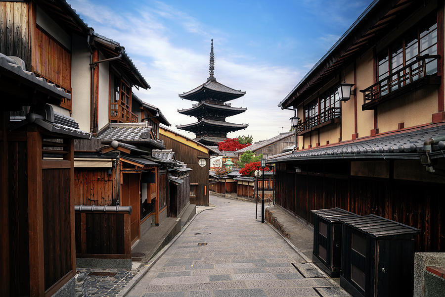 Gion and Yasaka in Kyoto old town Photograph by Anek Suwannaphoom ...