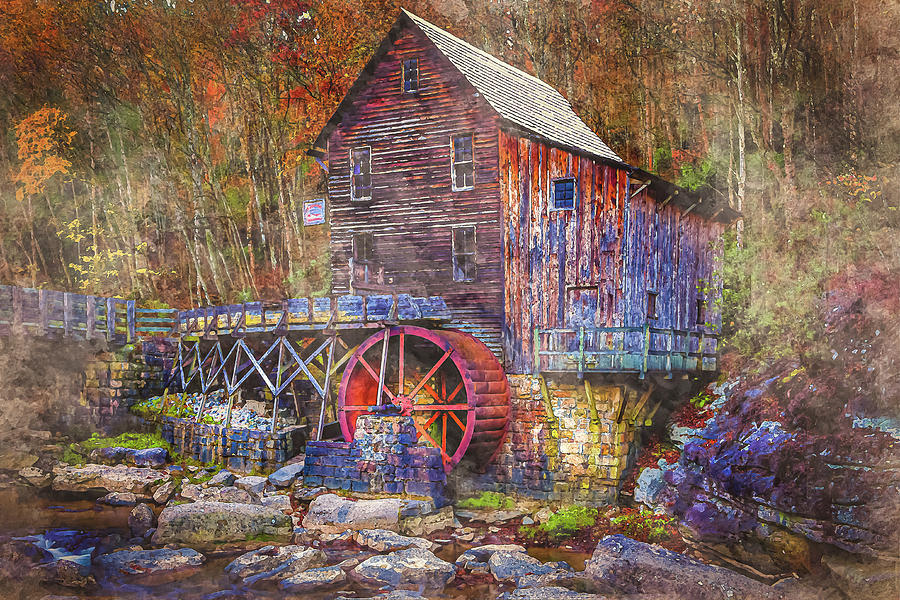  Glade Creek Grist Mill #5 Photograph by Pete Federico