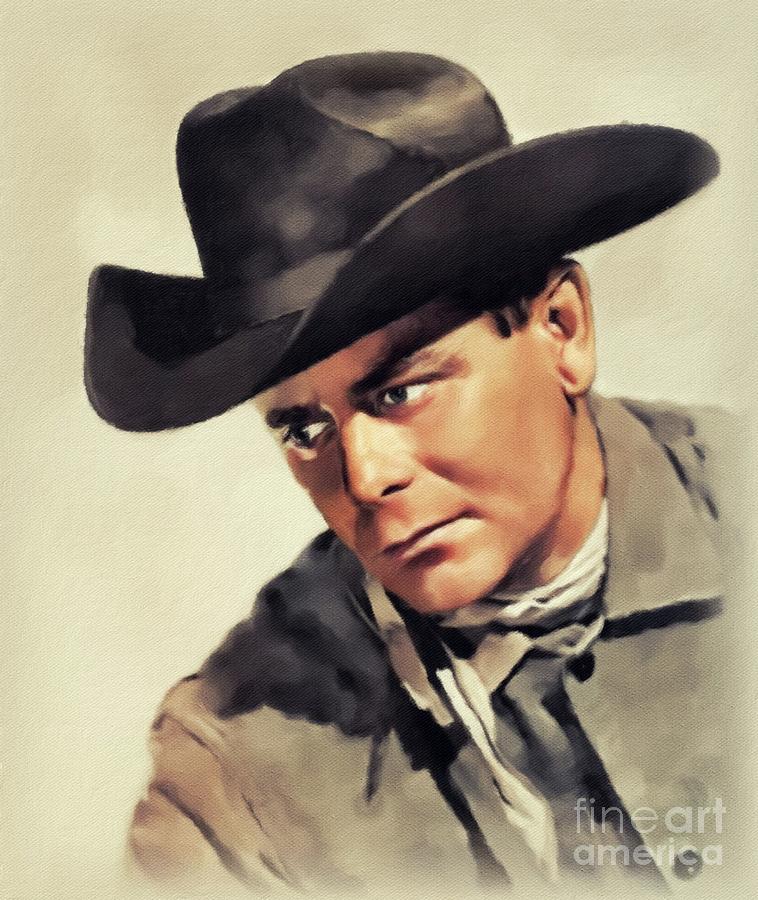 Glenn Ford, Hollywood Legend #5 Painting by Esoterica Art Agency