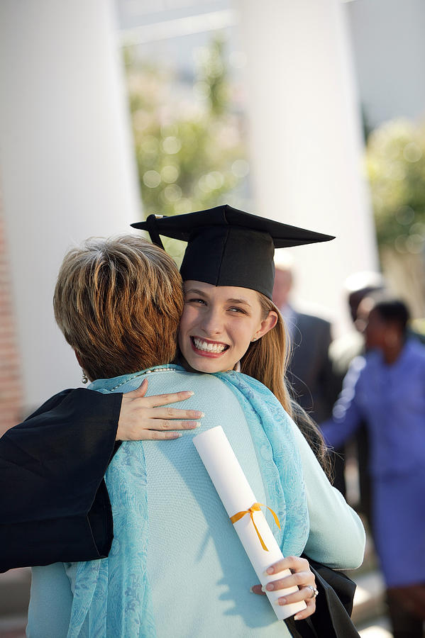 Graduate with mother #5 Photograph by Comstock Images