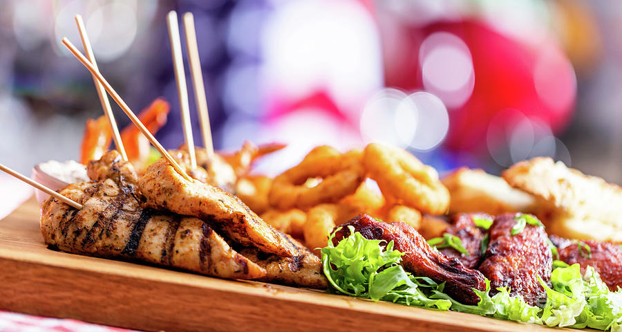 Grilled snack plate served in american restaurant #5 Photograph by Michal Bednarek