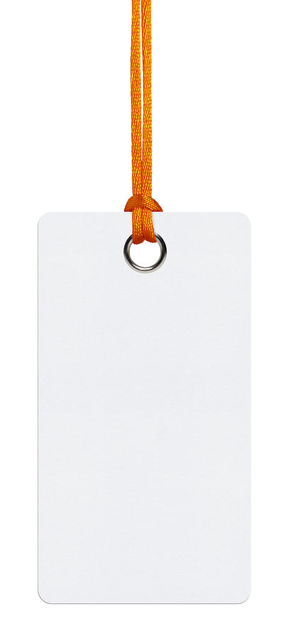 Hanging Tag (Clipping Path) #5 Photograph by Petekarici