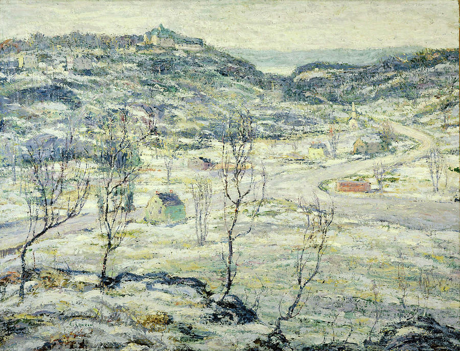 Ernest Lawson Painting - Harlem Valley  Winter  #5 by Ernest Lawson