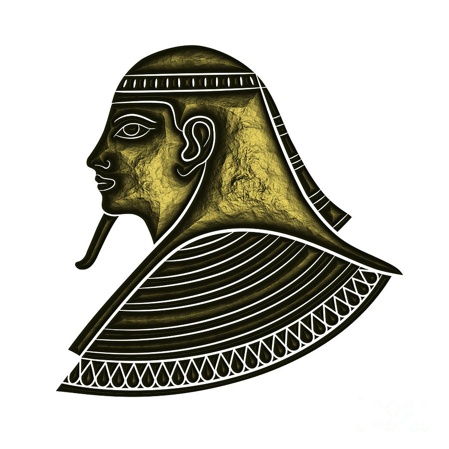 Head Of An Ancient Egyptian Digital Art
