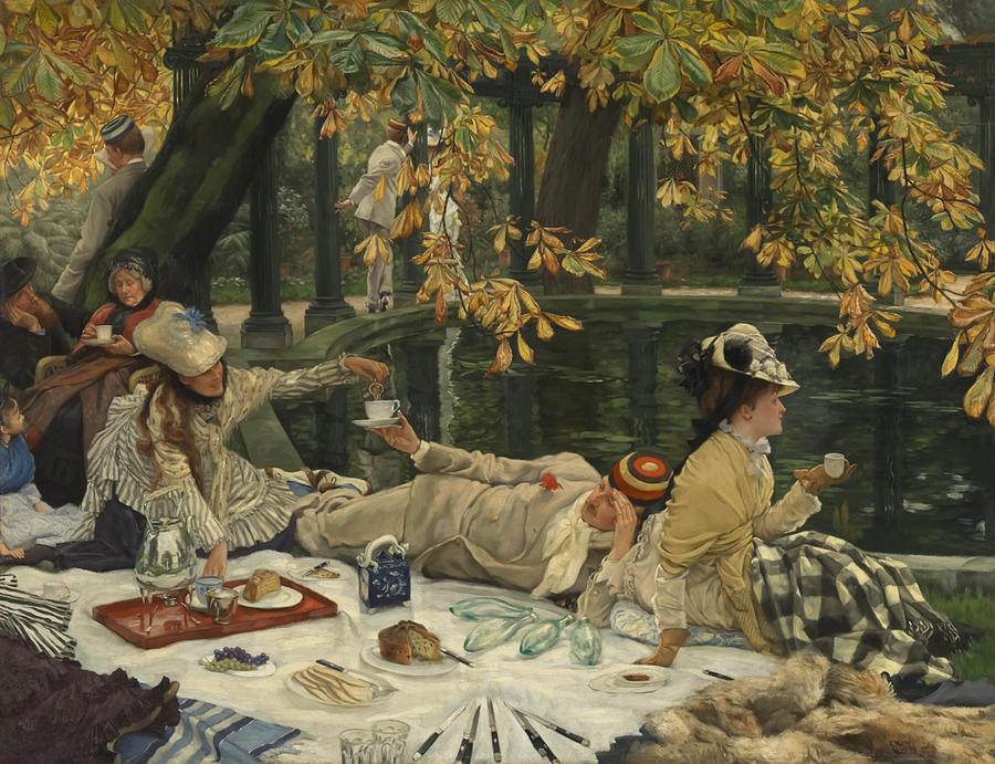 Impressionism Painting - Holyday by James Tissot by Mango Art