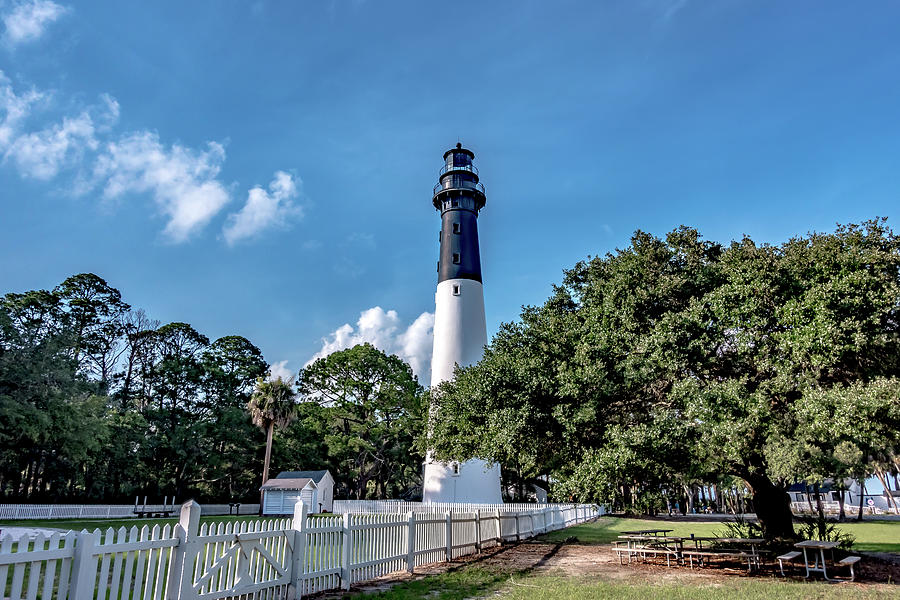 Hunting Island State Park lighthouse #5 Photograph by Alex Grichenko