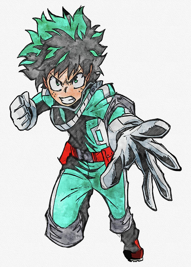 Izuku Deku Midoriya Digital Art by Yoyo Di