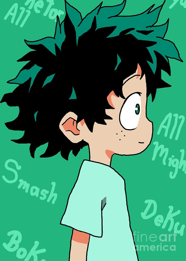 Izuku Midoriya Digital Art by ArtSpace