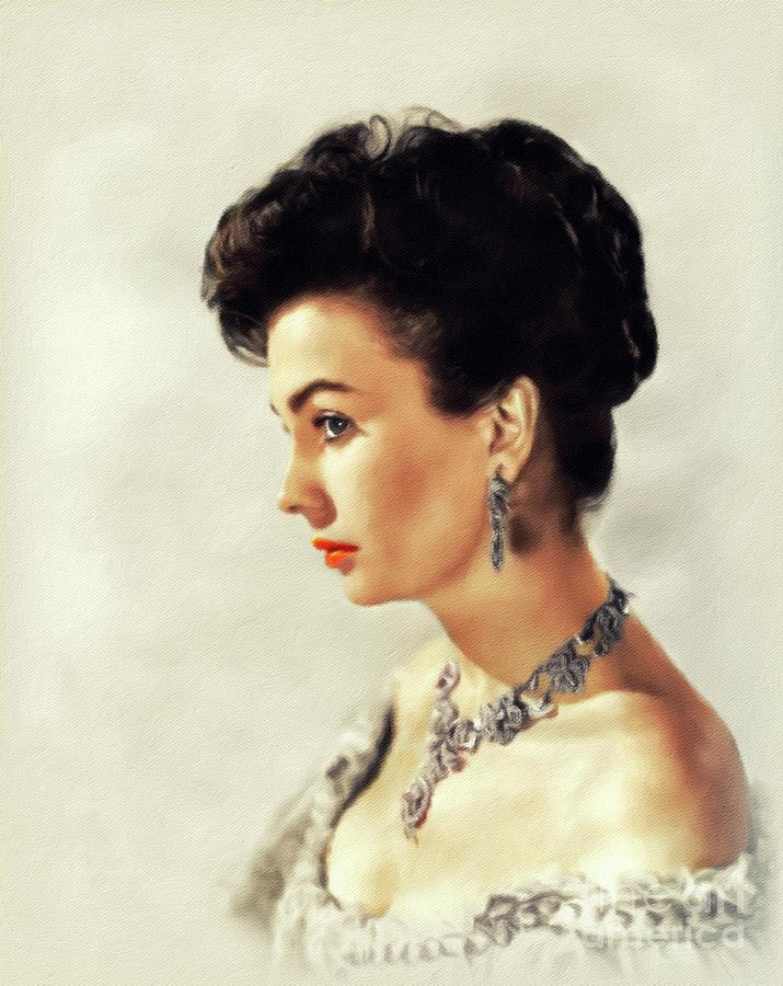 Jean Simmons, Vintage Actress #5 Painting by Esoterica Art Agency
