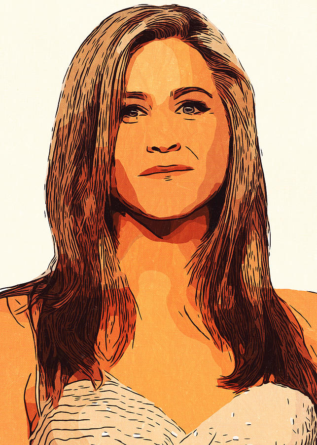 Jennifer Aniston Artwork Painting by New Art