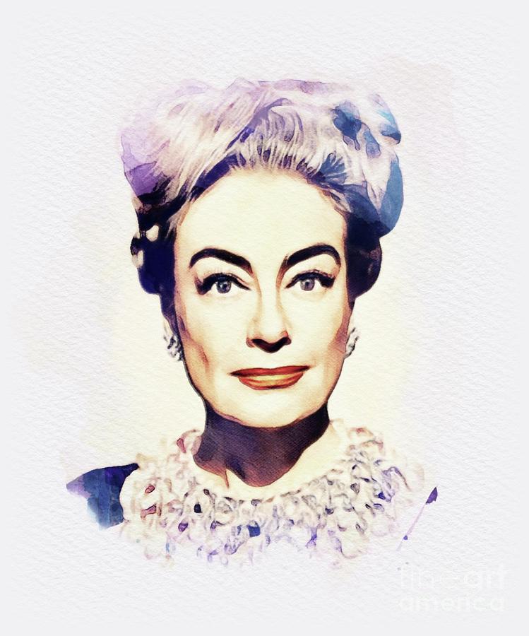 Joan Crawford, Movie Legend Painting by Esoterica Art Agency - Fine Art ...