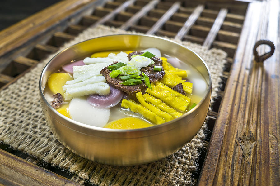 Korean New Years Food, rice cake soup(Tteok-guk) #5 Photograph by Jong heung lee