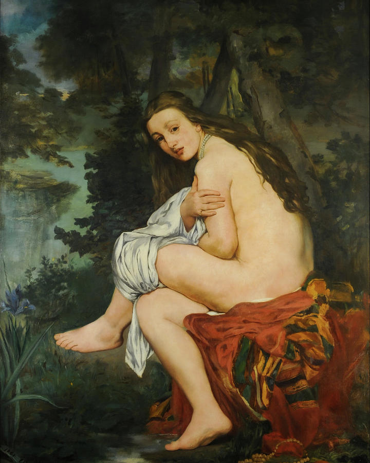 Edouard Manet Painting - La Nymphe surprise #5 by Edouard Manet
