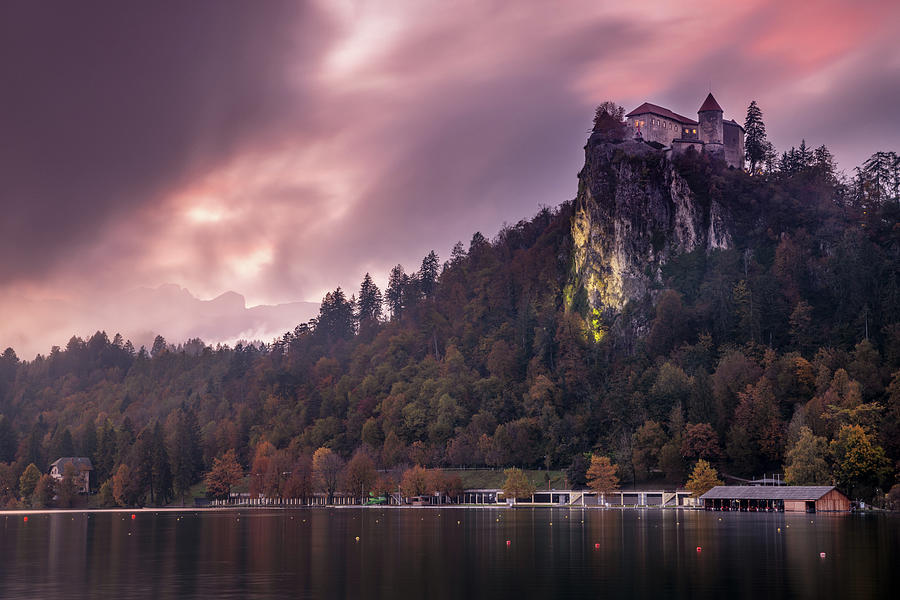 Lake Bled castle #5 Photograph by Ian Middleton