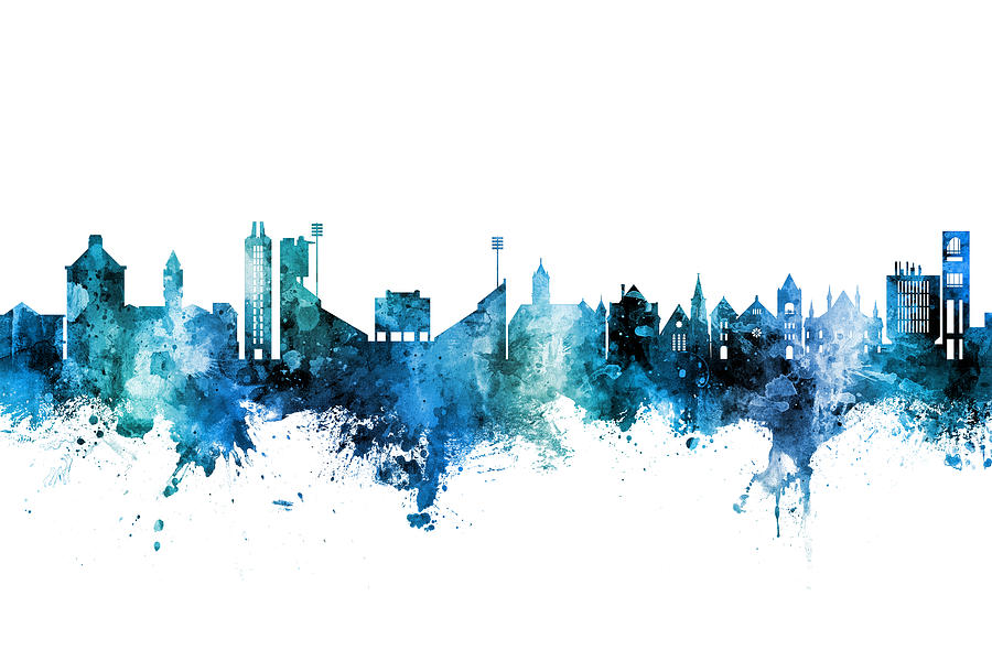 Lawrence Kansas Skyline by Michael Tompsett Lawrence Kansas Skyline by Michael Tompsett