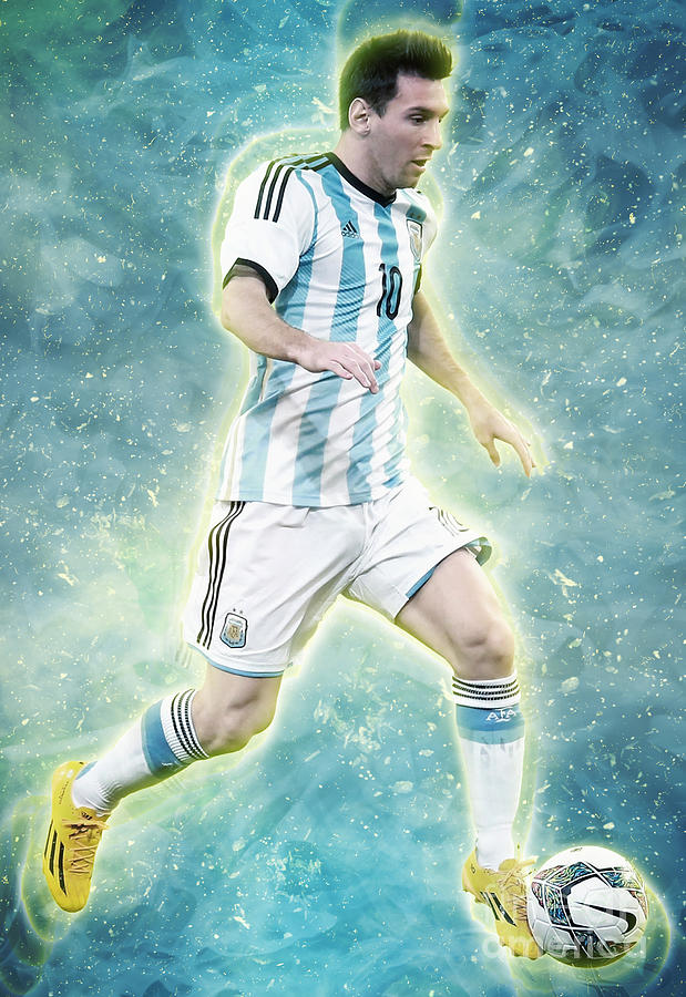 Lionel Messi Digital Art by Mounir Meghaoui - Pixels