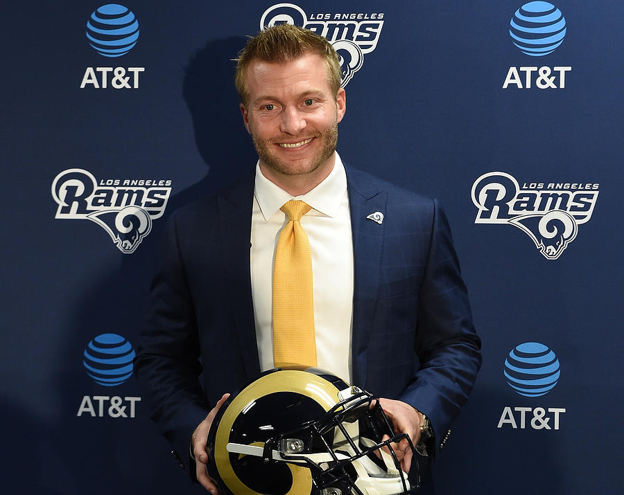 Los Angeles Rams Introduce Sean McVay - News Conference #5 Photograph by Lisa Blumenfeld