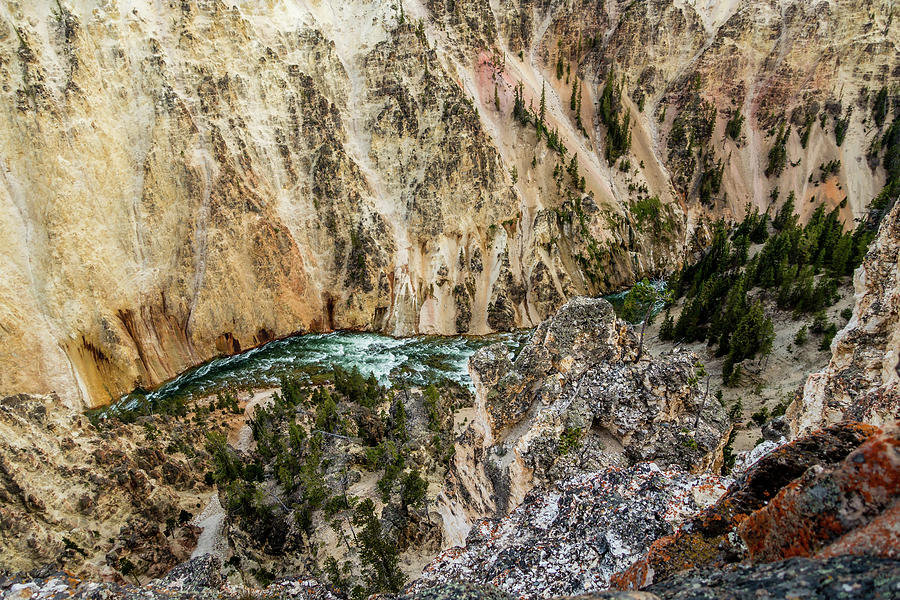 Lower Yellowstone Falls in the Yellowstone National Park  #5 Photograph by Alex Grichenko