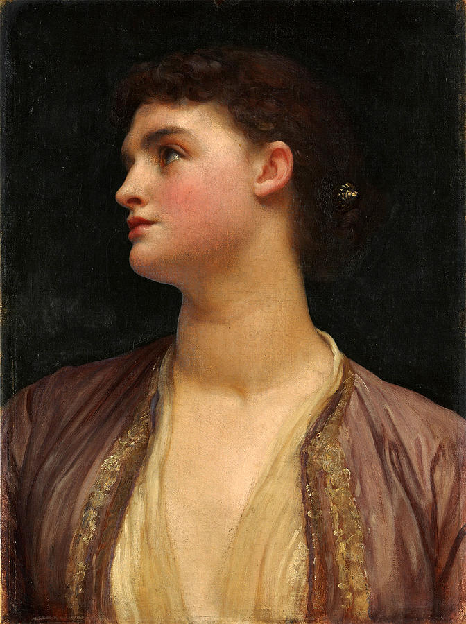 Lucia #6 Painting by Frederic Leighton