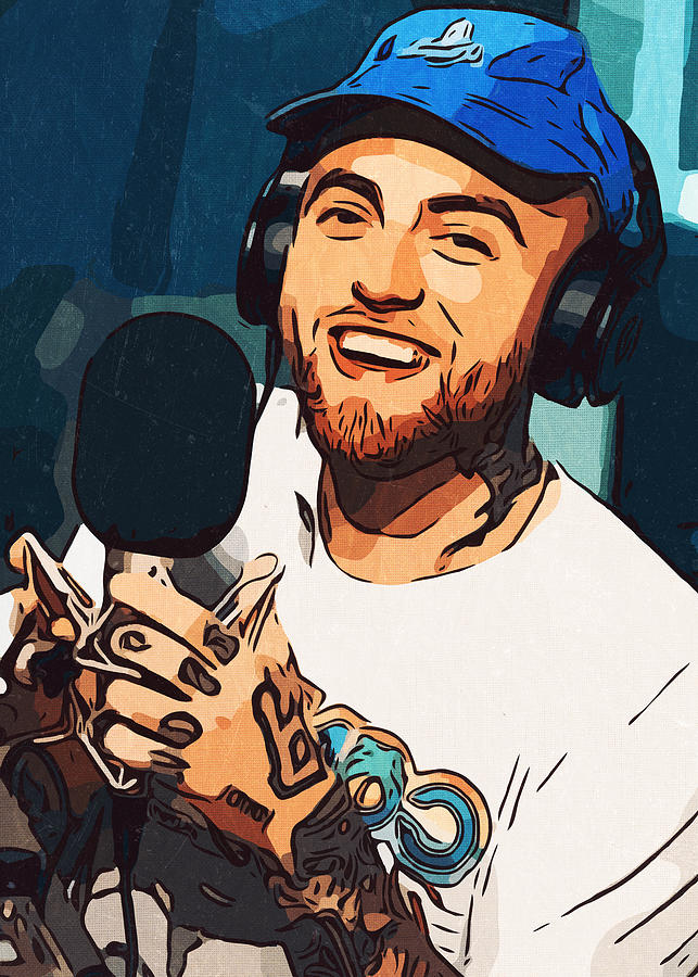 Mac Miller Artwork Painting by New Art