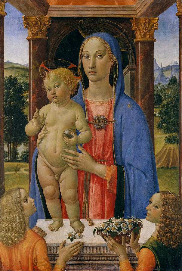 Madonna and Child with Angels by Cosimo Rosselli Madonna and Child with Angels by Cosimo Rosselli