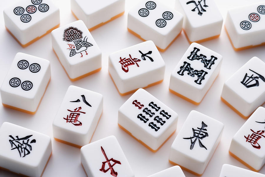 Mahjong tiles #5 Photograph by Hideki Yoshihara/Aflo