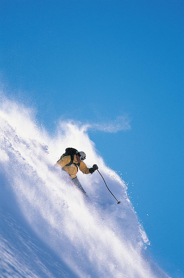Man Skiing #5 Photograph by Digital Vision.