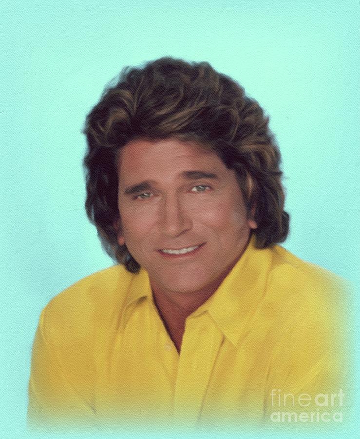 Michael Landon Actor Painting By John Springfield Fine Art America