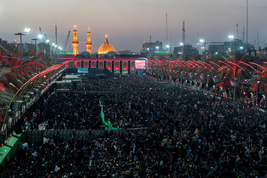 Millions of pilgrims in Karbala Shrine, Iraq #5 Photograph by Jasmin Merdan