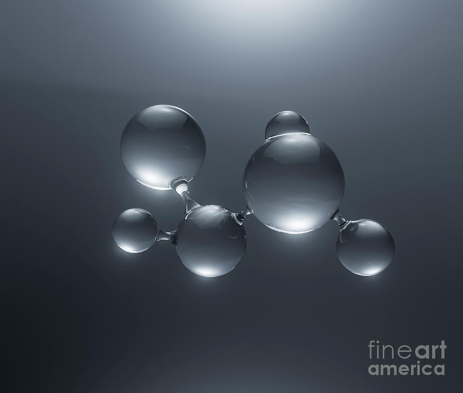 Molecule Closeup Digital Art