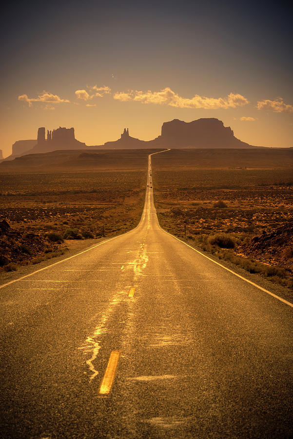 Monument Valley Highway #5 Photograph by Alan Copson