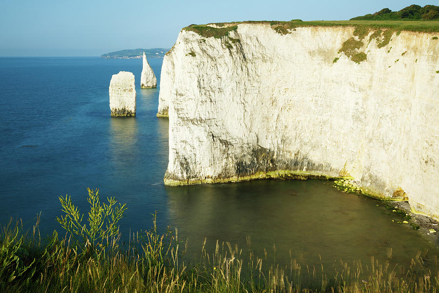 Morning light at Old Harry Rocks #5 Photograph by Ian Middleton