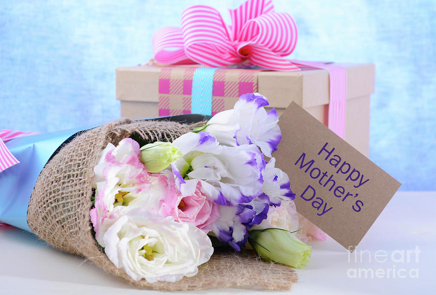 Mothers Day Flowers and Gift #5 Photograph by Milleflore Images
