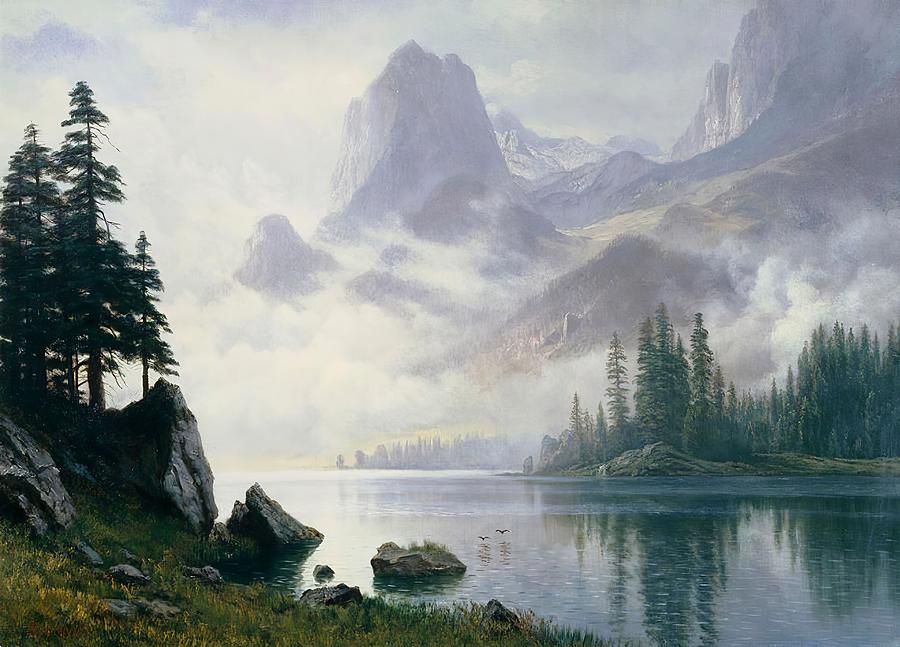 Mountain Out Of The Mist #5 Painting by Albert Bierstadt