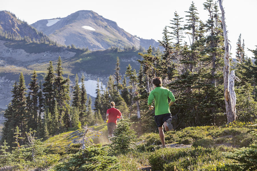 Mountain trail running in the North Cascades. #5 Photograph by Sawaya Photography