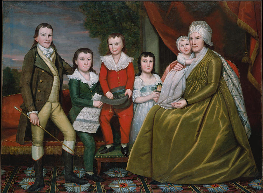 Ralph Painting - Mrs  Noah Smith and Her Children  #5 by Ralph Earl